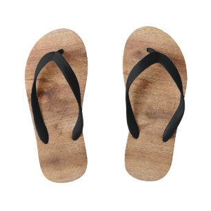 Tongs Enfants morceau de vieux bois