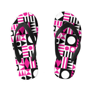 Tongs Enfants Motif abstrait moderne du milieu du siècle.