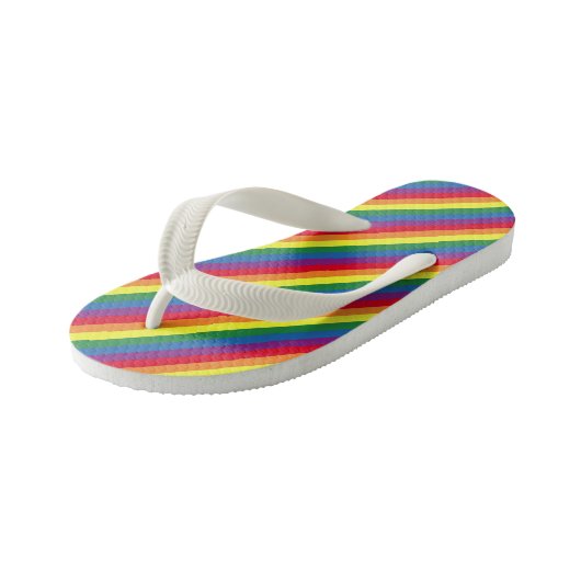 Tongs Enfants Motif arc-en-ciel diagonal (Incliné)