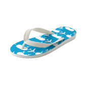 Tongs Enfants Motif d'avion Sky Blue (Incliné)