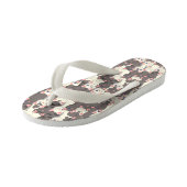 Tongs Enfants Motif de chats blancs et gris (Incliné)