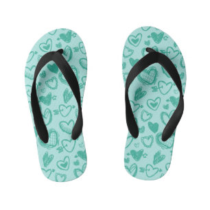 Tongs Enfants Motif de coeur 60