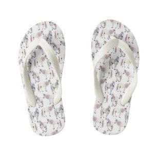 Tongs Enfants Motif de conte de fées Unicorn Watercolor