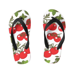 Tongs Enfants Motif de cuisine sans couture Tomato Basil