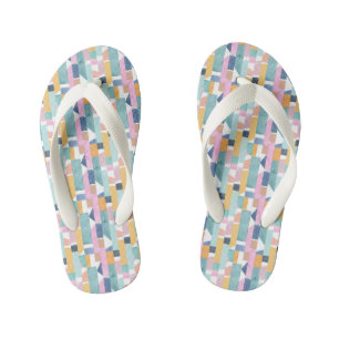 Tongs Enfants Motif de forme d'aquarelle Abstraite