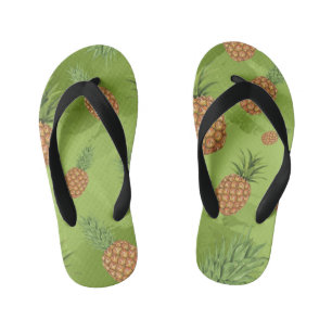 Tongs Enfants Motif de pomme de pin aquarelle 4