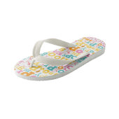Tongs Enfants Motif de texte Snoopy Pastel (Incliné)