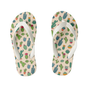 Tongs Enfants Motif debout de Cute Cactus