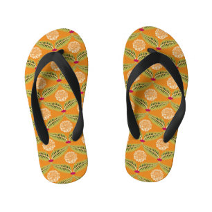 Tongs Enfants Motif d'illustration traditionnel indien.