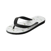 Tongs Enfants Motif Dinosaure Vert (Incliné)