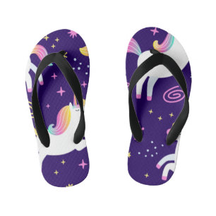 Tongs Enfants Motif du club de fans Unicorn