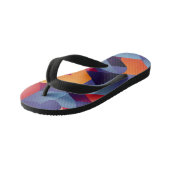 Tongs Enfants motif géométrique 3D dynamique 2 (Incliné)