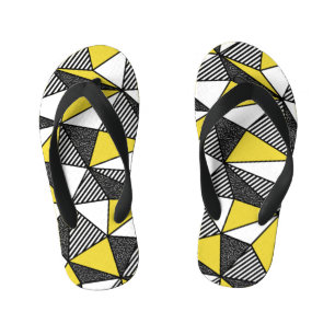 Tongs Enfants Motif géométrique bas-poly rétro
