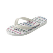 Tongs Enfants Motif Llama Stripe (Incliné)