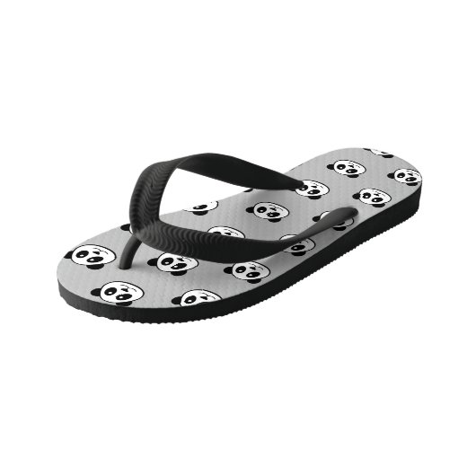 Tongs Enfants Motif Panda Face (Incliné)