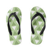 Tongs Enfants Motif simple vert pastel (Semelle)