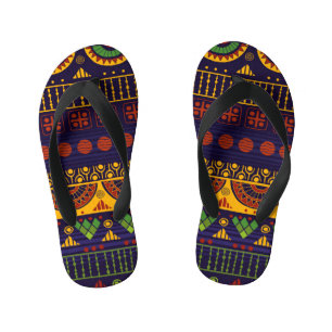 Tongs Enfants Motif tribal, polyvalent pour diverses utilisation