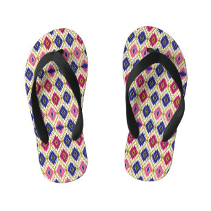 Tongs Enfants Motifs géométriques : Illustration textile traditi