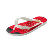 Tongs Enfants Noël Nutcracker Toy Soldier Monogram Festive (Incliné)