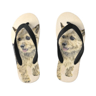 Tongs Enfants Norwich Terrier Peinture - Cute Original Chien Art