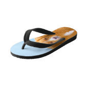 Tongs Enfants Nouvelle-Écosse Peinture de chien pour l'essayeur (Incliné)