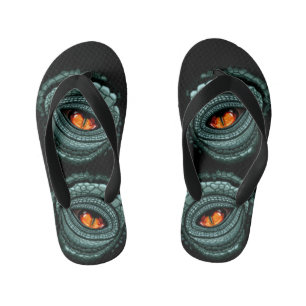 Tongs Enfants Œil de prédateur reptile primal