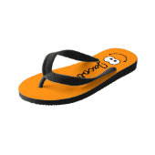 Tongs Enfants Orange personnalisé (Incliné)