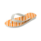 Tongs Enfants Orange White Stripes Pattern (Incliné)