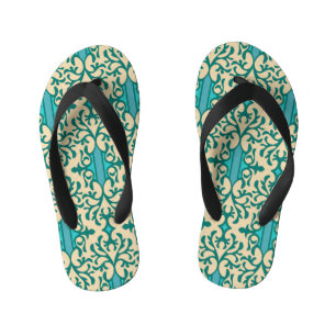 Tongs Enfants Ornement floral : Moderne à la mode sans couture