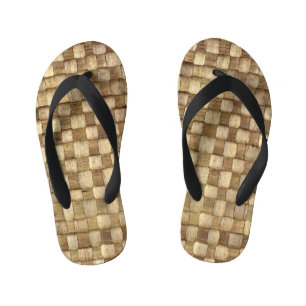 Tongs Enfants Panier d'artisanat Texture sans couture