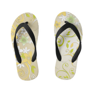 Tongs Enfants Papier mural à fleurs 3