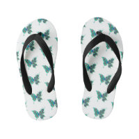 Papillon aux plumes de paon vert