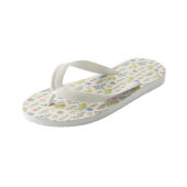 Tongs Enfants Pastel Cactus et Motif succulent (Incliné)
