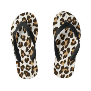 Tongs Enfants Peau léopard : Texture Vintage sans peau