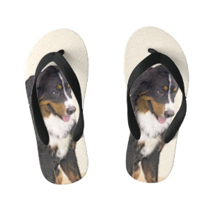 Tongs Enfants Peinture bernoise de chien de montagne - Art origi