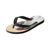 Tongs Enfants Peinture en Setter rouge et blanc irlandais - Art  (Incliné)