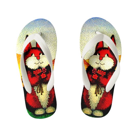 Tongs Enfants photo colorée de lapin brun mignon (Semelle)