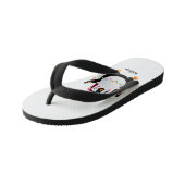 Tongs Enfants Pingouin scintillant avec lumières de Noël (Incliné)