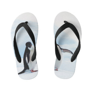 Tongs Enfants Pingouins d'Adelie