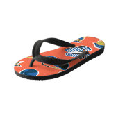 Tongs Enfants Plage d'été : Relaxant Motif sans couture. (Incliné)