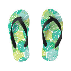 Tongs Enfants Plante de fromage exotique : Monstère tropicale