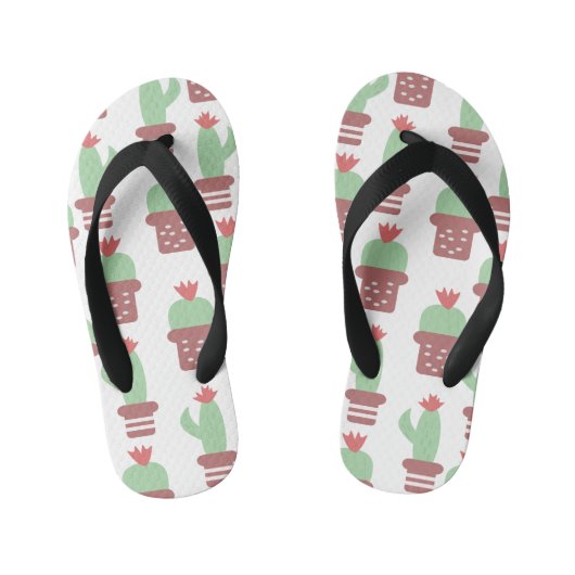 Tongs Enfants Plantes de cactus mignonnes en pot (Semelle)