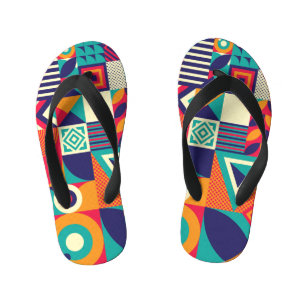 Tongs Enfants Pop formes géométriques abstraites, motif transpar