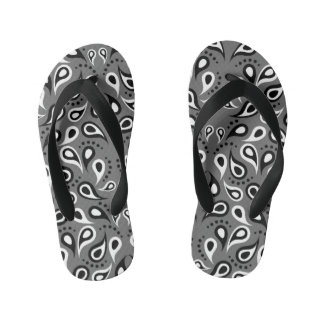 Tongs Enfants poupons gris paisley