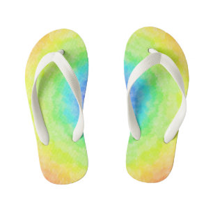 Tongs Enfants Rayonnement Arc-en-ciel