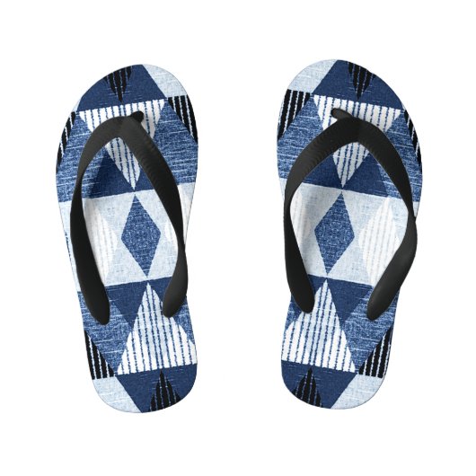 Tongs Enfants Répétition géométrique : Arrière - plan texturé. (Semelle)