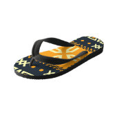 Tongs Enfants Schawl Design : Carré indien Batik. (Incliné)