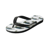 Tongs Enfants Sea turtle cartoon (Incliné)