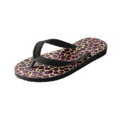 Tongs Enfants Série Purple and Gold Leopard Design 4 (Incliné)