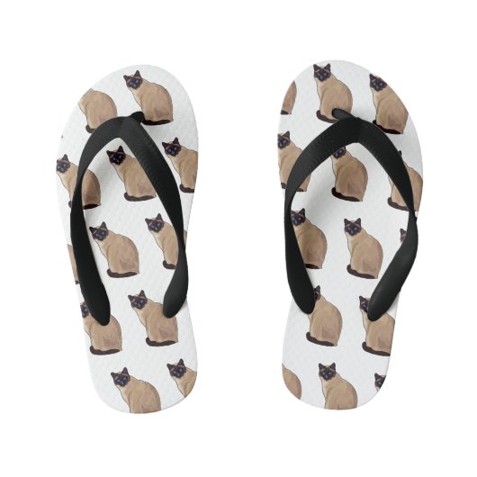 Tongs Enfants Siamese cat cartoon (Semelle)